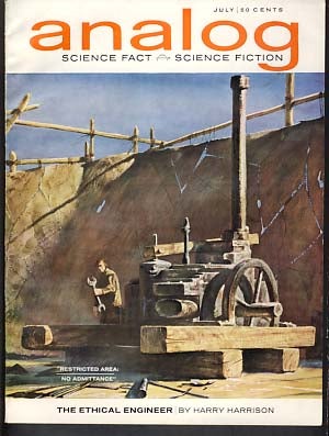 Item #10217 New Folks' Home in Analog Science Fact Science Fiction July 1963. Clifford D. Simak