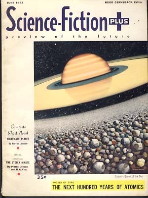 Item #10272 Science-Fiction Plus June 1953 Vol. 1 No. 4. Hugo Gernsback, ed