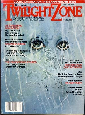 Item #10454 Rod Serling's The Twilight Zone Magazine April 1982, Volume 2, Number 1. T. E. D....
