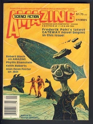 Item #10554 Amazing Science Fiction Stories Combined with Fantastic Stories January 1984 Vol. 57...