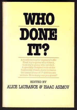 Item #11036 Who Done It? Isaac Asimov, Alice Laurance, eds