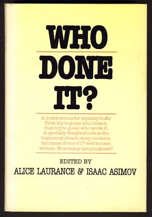 Item #11036 Who Done It? Isaac Asimov, Alice Laurance, eds.
