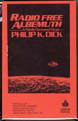 Item #12281 Radio Free Albemuth. Philip K. Dick