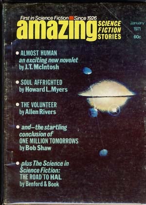 Item #12551 Amazing Stories January 1971 Vol. 44 No. 5. Ted White, ed