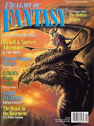 Item #12690 Realms of Fantasy October 1995 Vol. 2 No. 1. Shawna McCarthy, ed