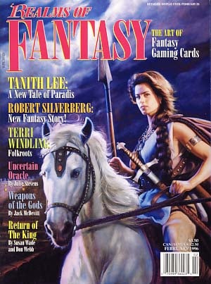 Item #12693 Realms of Fantasy February 1996 Vol. 2 No. 3. Shawna McCarthy, ed