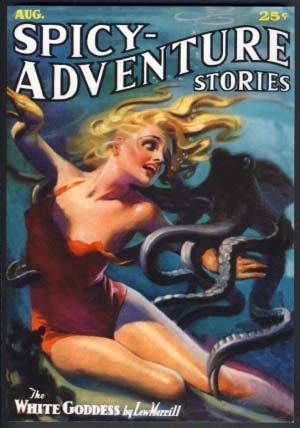 Item #12799 Spicy Adventure Stories August 1936. John P. Gunnison, ed.
