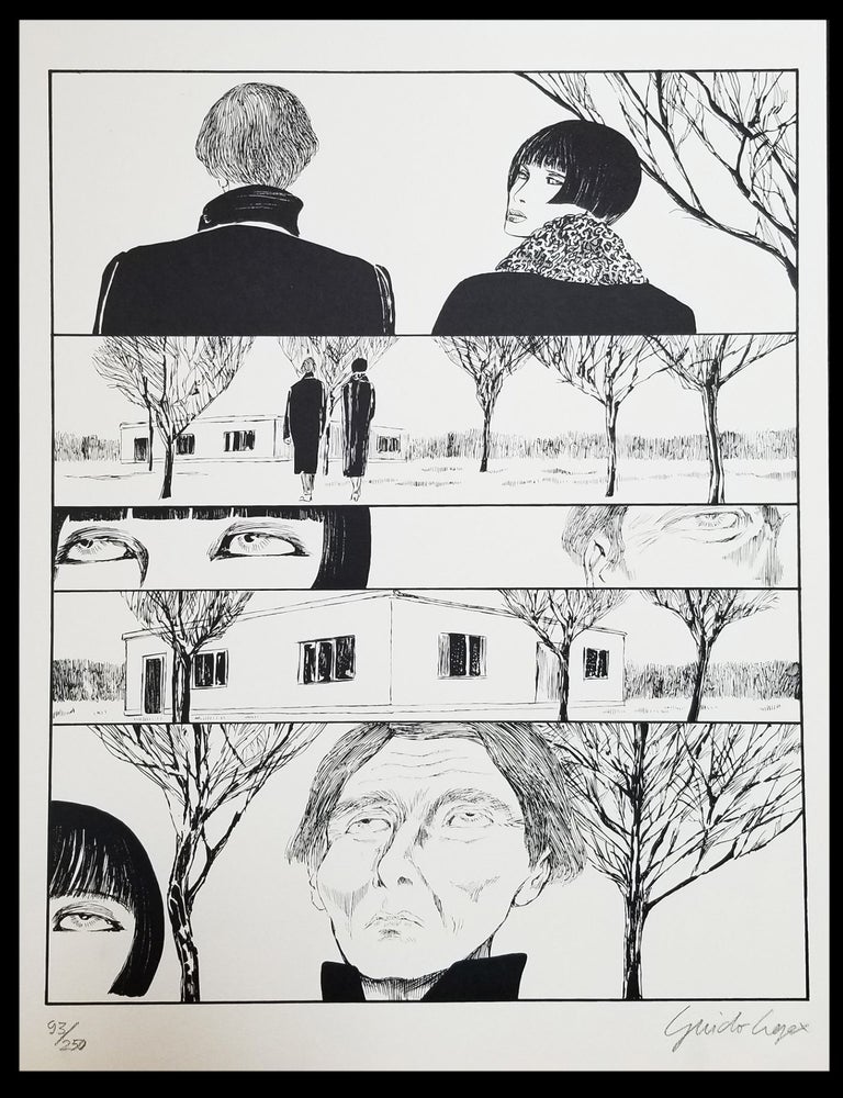 Item #12921 Valentina incontra Henry Moore Signed and Numbered Limited Edition Print #6. Guido Crepax.