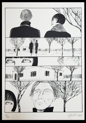 Valentina incontra Henry Moore Signed and Numbered Limited Edition Print #6. Guido Crepax.