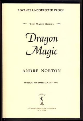 Item #13587 Dragon Magic. Andre Norton
