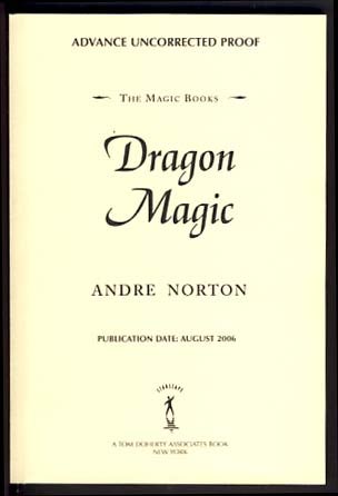 Item #13587 Dragon Magic. Andre Norton.