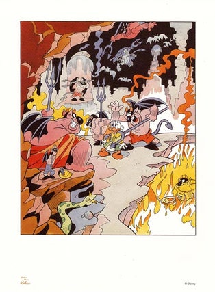 Item #13836 Doctor Paperus #1 Limited Edition Lithograph (Donald Duck with demons). Art by...