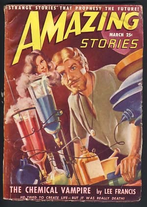 Item #13920 Amazing Stories March 1949 Vol. 23 No. 3. Raymond Palmer, ed