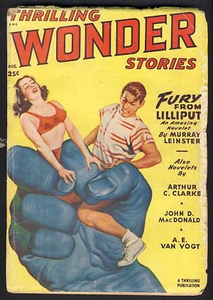 Item #13926 Thrilling Wonder Stories August 1949 Vol. XXXIV No. 3. Sam Merwin, ed, Jr