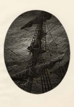 Item #13934 Original Plate with Engraving from The Rime of the Ancient Mariner. Gustave Dor&eacute