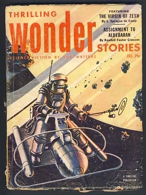 Item #13950 Thrilling Wonder Stories February 1953 Vol. XLI No. 3. Samuel Mines, ed