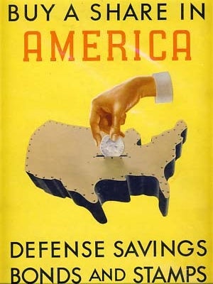 Item #14125 Buy a Share in America Cardboard Stand-up. Henry Billings