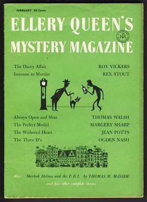 Item #14850 Ellery Queen's Mystery Magazine February 1957 Vol. 29 No. 2. Ellery Queen, ed