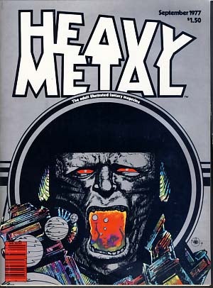 Item #15455 Heavy Metal Magazine September 1977 Vol. 1 No. 6. Sean Kelly, Valerie Marchant, eds.