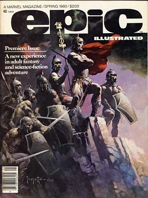 Item #15502 Epic Illustrated 1980-1981 Full Eight Issue Run. Archie Goodwin, ed