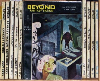 Item #15621 Beyond Fantasy Fiction Complete Run 1953-1955. H. L. Gold, ed
