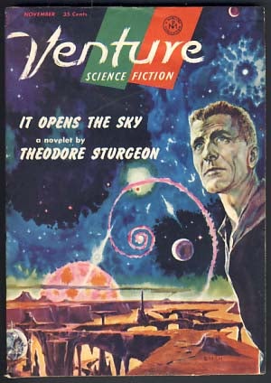 Item #15656 Venture Science Fiction Magazine November 1957 Vol. 1 No. 6. Robert P. Mills, ed