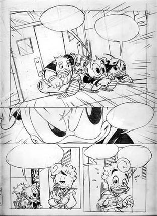 Item #15857 Vitale Mangiatordi PP8 Paperino Paperotto (Donald Duckling) #8 Page 37 Original Comic...