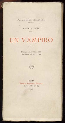 Item #16137 Un vampiro. Luigi Capuana