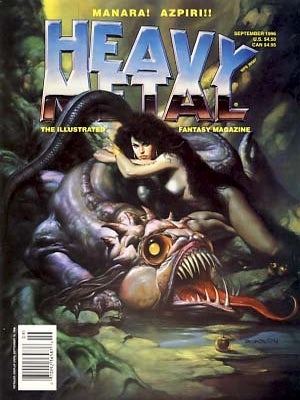 Item #16207 Heavy Metal September 1996. Kevin Eastman, ed