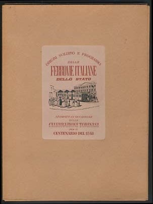 Item #16654 Origini sviluppo e programma delle ferrovie italiane dello stato stampato in...