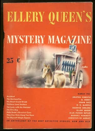 Item #16946 Ellery Queen's Mystery Magazine March 1943 Vol. 4 No. 2. Ellery Queen, ed