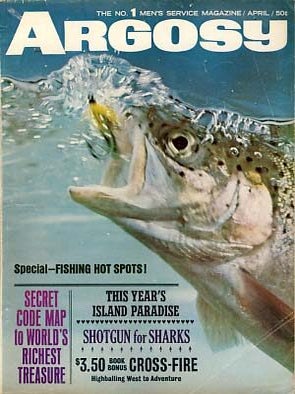 Item #17258 Sleeping Dog in Argosy April 1965. Ross Macdonald, Kenneth Millar