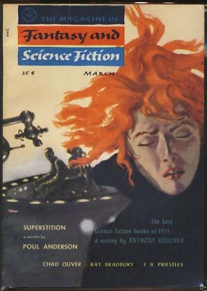 Item #17369 The Magazine of Fantasy and Science Fiction March 1956. Anthony Boucher, ed