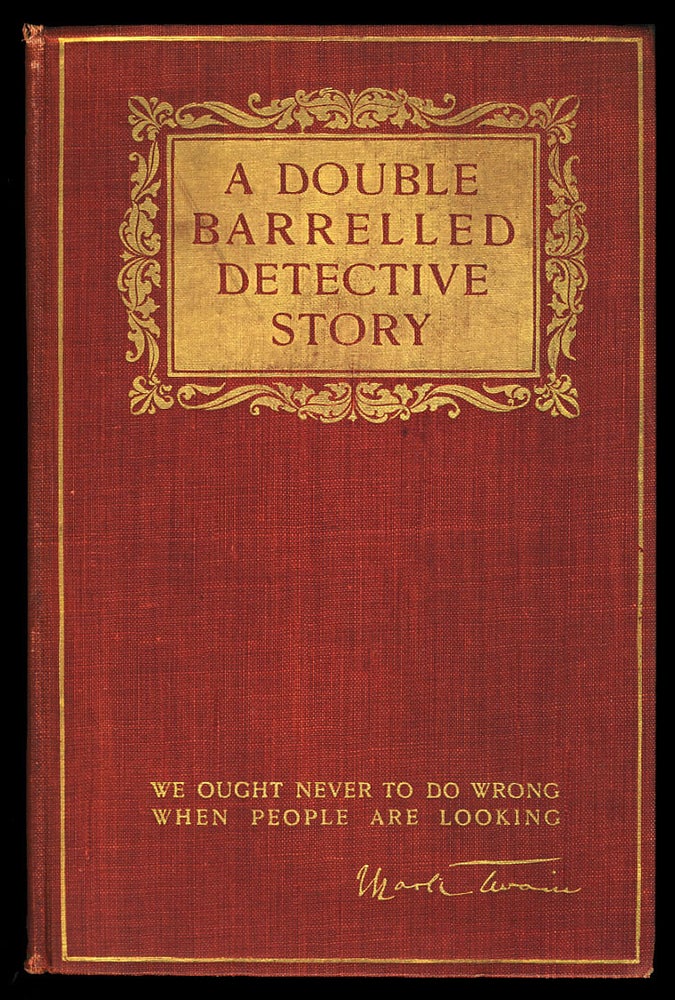 Item #17473 A Double Barrelled Detective Story. Mark Twain.
