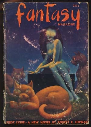 Item #17780 Fantasy Magazine February 1953 Vol. 1 No. 1. Lester del Rey