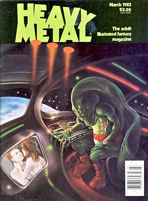 Item #18278 Heavy Metal March 1983 Vol. VI No. 12. Julie Symmons-Lynch, ed
