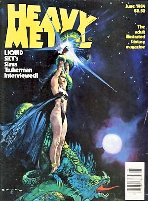 Item #18290 Heavy Metal June 1984 Vol. VIII No. 3. Julie Symmons-Lynch, ed