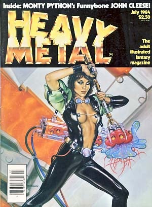 Item #18291 Heavy Metal July 1984. Julie Symmons-Lynch, ed
