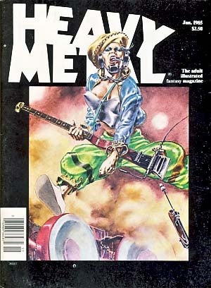 Item #18294 Heavy Metal January 1985 Vol. VIII No. 10. Julie Symmons-Lynch, ed