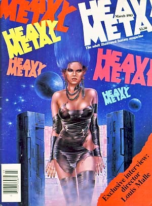 Item #18295 Heavy Metal March 1985 Vol. VIII No. 12. Julie Symmons-Lynch, ed