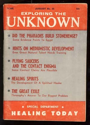Item #18585 Exploring the Unknown January 1967 Vol. 7 No. 2. Robert A. W. Lowndes, ed