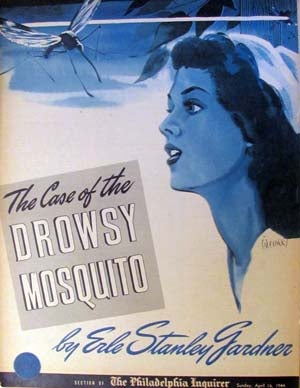 Item #18696 The Case of the Drowsy Mosquito in The Philadelphia Inquirer Gold Seal Novel Sunday,...