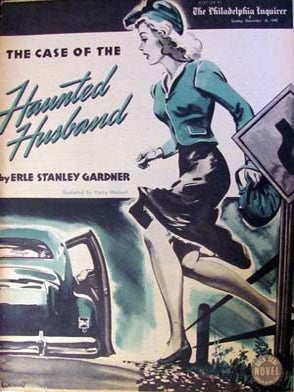 Item #18700 The Case of the Haunted Husband in The Philadelphia Inquirer Gold Seal Novel Sunday,...
