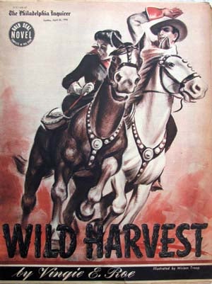 Item #18712 Wild Harvest in The Philadelphia Inquirer Gold Seal Novel Sunday, April 26, 1942....
