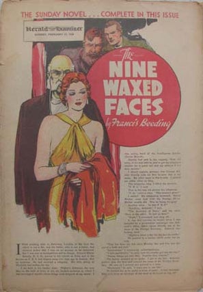 Item #18733 The Nine Waxed Faces in The Philadelphia Inquirer Sunday Novel, February 27, 1938....