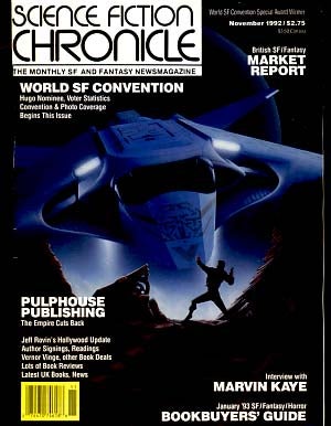 Item #18765 Science Fiction Chronicle November 1992 Vol. 14 No. 2. Andrew I. Porter, ed