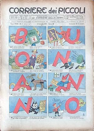Item #18854 Il Corriere dei Piccoli 1931 Fifty-one Issue Run. Silvio Spaventa Filippi, ed