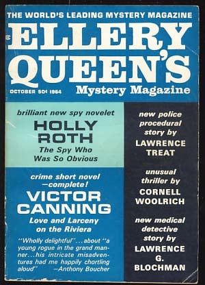 Item #18966 Ellery Queen's Mystery Magazine October 1964. Ellery Queen, ed