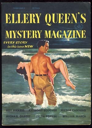 Item #19053 Ellery Queen's Mystery Magazine February 1954. Ellery Queen, ed