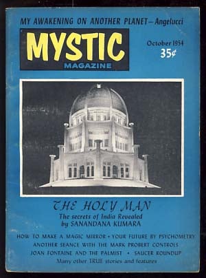 Item #19076 Mystic Magazine October 1954. Raymond Palmer, ed.